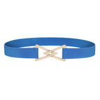 Royal blue gold buckle / L 85cm