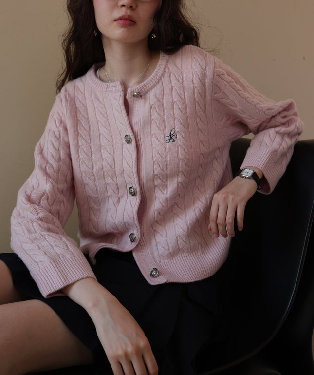 Classic Reputation Australian Merino Wool Cable-Knit Cardigan for Small People