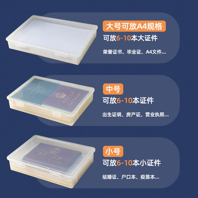 Certificate storage bag box household multi-function box certificate data card bag household register book finishing bag artifact