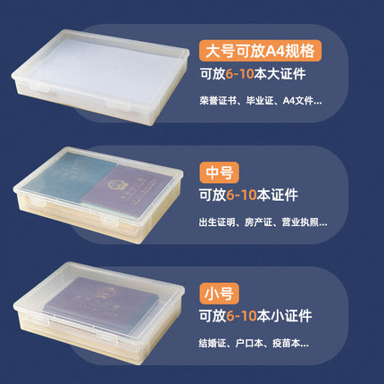 Certificate storage bag box household multi-function box certificate data card bag household register book finishing bag artifact
