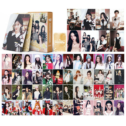 Korean Star 55 Boxed Small Cards Stray (g) I-Dle Ive Ateez Collection Lomo Cards Cross-Border