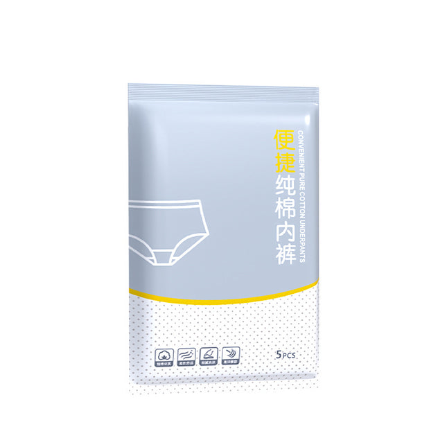 Pure cotton disposable underwear women high waist pregnant women sterilization travel hotel portable wash-free day throw men's boxer pants wholesale