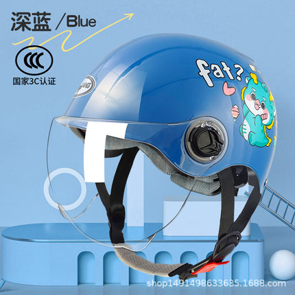 New National Standard 3c certified children's helmet boy baby girl electric car Children's helmet Four Seasons Universal half helmet