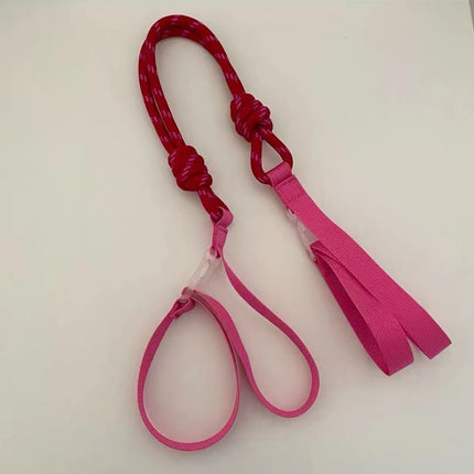Nylon Colorful Creative Braided Rope Universal Summer Women's Rope Side-Span Double Buckle Twist Rope Homemade Braided Bag Shoulder Strap