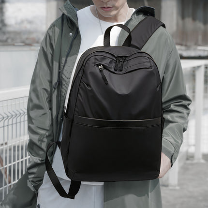 School Bag Men's 2025 New Fashion Trend Large Capacity Travel Backpack Female High School Student College Student Casual Backpack