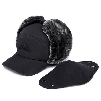 Autumn and winter Lei Feng hat men's warm hat for the elderly thickened fleece-lined winter foreign trade cross-border winter knitted hat wholesale