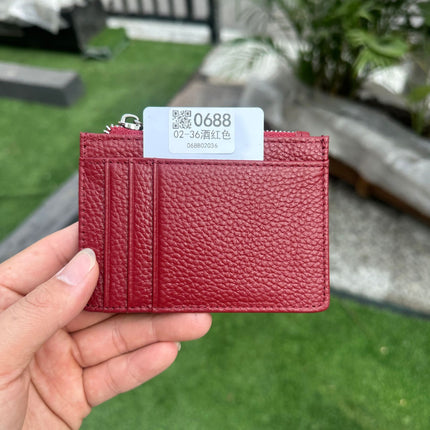 Double-sided Driver's License Multi-card Slot Genuine Leather Zipper Card Bag Top Layer Cowhide Men's Thickened Light Luxury Women's Small Coin Purse Case