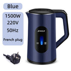 Blue - automatic power-off french plug(french plug)