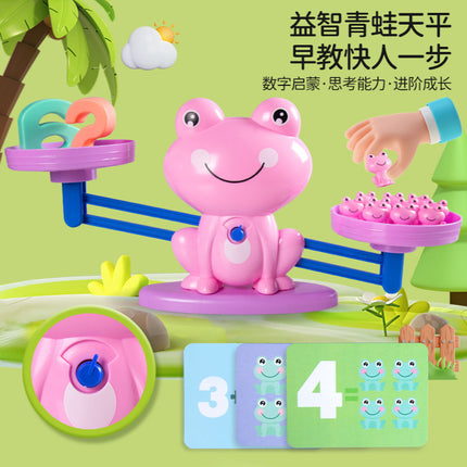 Balance frog toy digital balance kindergarten science and education addition and subtraction thinking training game mathematics enlightenment tremolo