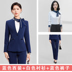 Blue suit + pants + white shirt / S