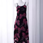 Red short butterfly dress / S