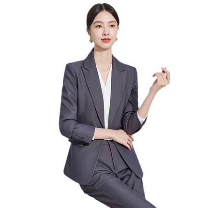 Business Suit suit Women's Spring and Autumn High-end Interview Formations High-end Sense Tooling Temperament Work Clothes Suit Jacket