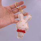White 3d rabbit (pu leather model)