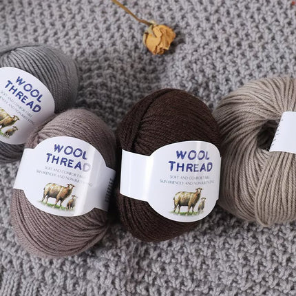 Cross-Border Wholesale Merino Wool Thread Handmade Stick Needle Hand Knitted Sweater Wool Pants Jacket Hat Scarf Shawl Thread