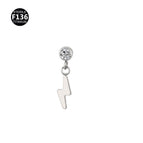 Teeth m0.9 / Lightning pendant silver (head only)