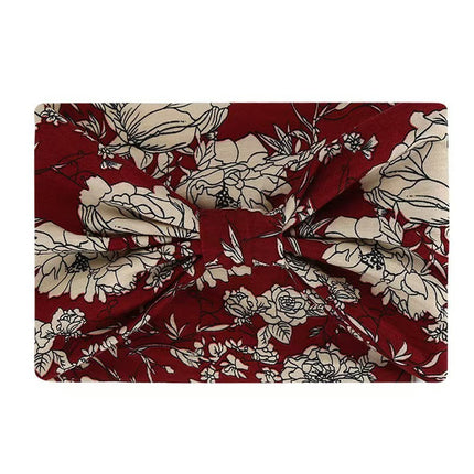 Bohemian Hairband with Wide Edge, Knotted Print, Ethnic Style, Sweat-Absorbent and Anti-Sweat, Retro Style, Versatile