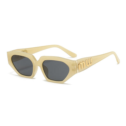 American New Style Sunglasses European and American Ins Internet Popular Punk Hip Hop Sunglasses Round Face Men and Women Retro Fashionable Sunglasses