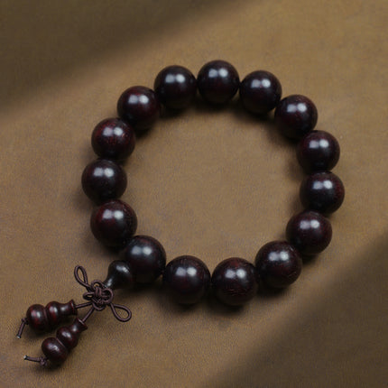 Venus Old Material Zambia Lobular Red Sandalwood Handheld Chain High Oil Mimi Buddha Bead String New Chinese Style Ornament for Men and Women