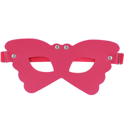 Fun European and American Punk Style Leather Butterfly Lace Mask Storeband Adjustable Eyeshield Prom Dress Mask