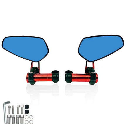 Motorcycle Off-Road Vehicle Modified Universal Folding Mirror Mount Reflective Mirror Cnc Aluminum Alloy Rearview Mirror