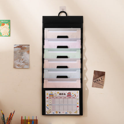 Wall-mounted organ bag special examination paper storage bag for students multi-layer classification examination paper storage book A4 data file bag