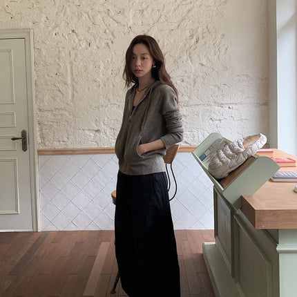 Sixi Functional Balloon Pants Light Oxygen Stereo Silhouette Casual Pants Women's Loose Curved Black Cargo Pants