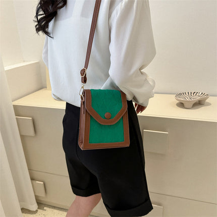 Mobile Phone Bag for Women 2024 New Cross-Border Niche Mini Retro Versatile Shoulder Crossbody Lipstick Bag Portable