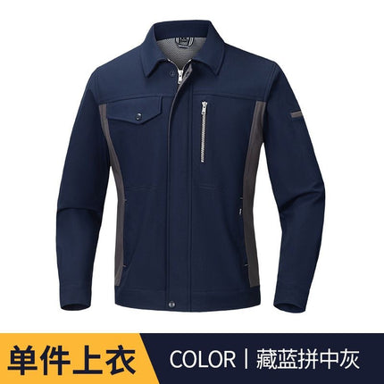 Spring and Autumn Work Clothes Season Anti-Static Suits for Men and Women Auto Repair Wear-Resistant Work Clothes Gas Station Labor Protection Clothes Work Clothes Professional