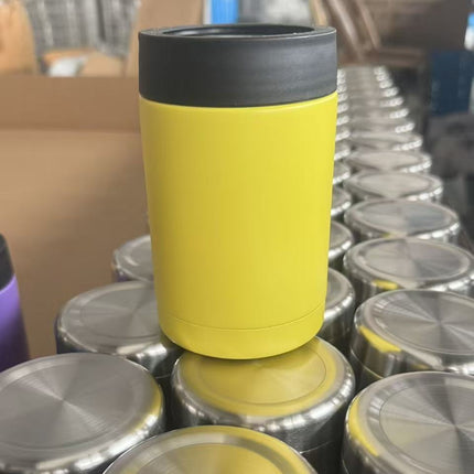 Cross-Border 12oz Double-Layer Vacuum Cold Storage Tank 304 Stainless Steel Beer Tank Outdoor Portable Car-Mounted Coke Tank Wholesale