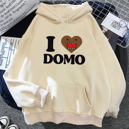 Domo Hoodie Manga Harajuku Soft Fabric Y2K Girls Sweatshirts Tracksuit the Y2K Modern Style Japan