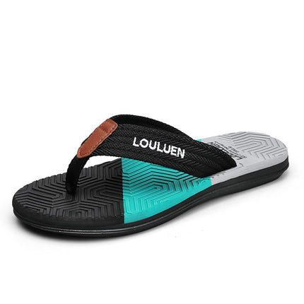 Braided Shoelace Flip-Flops for Men, Summer Outdoor Wear, 2025 New Trendy Soft-Soled Thick-Soled Outdoor Beach Flip-Flops