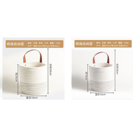 Storage Basket Desktop Woven Cosmetics Storage Basket Hanging Basket Wall Hangable Storage Basket Small Flower Basket Portable Kitchenware Nordic