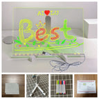 Colorful lights + wired switch (30*20cm) + 7 color pens