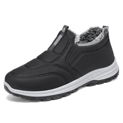 Women's Cotton Shoes Cross-Border Large Size Women's Boots Couple's Style Fleece-Lined Thickeneded Cotton Boots Cold-Proof and Warm Short Boots Outdoor Soft-Soled Boots