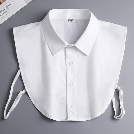 Cotton Brushed Plaid Winter Sweater Fake Collar Collar Protector Unisex Shirt Collar Fashionable Versatile Fake Collar