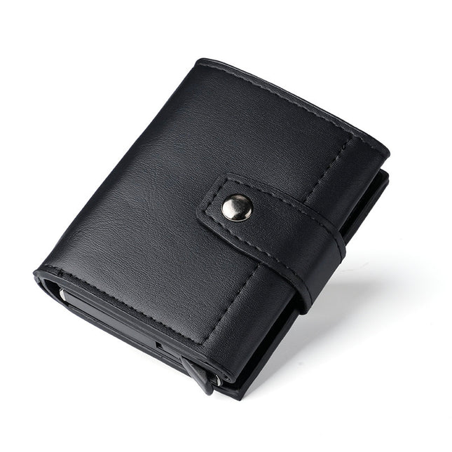 Cross-Border Popular Multi-Card Slot Men's Wallet Automatic Pop-Up Card Holder Unisex Credit Card Holder Card Holder Wholesale Women