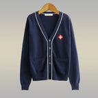 513# Navy (red cross stitch) / XS
