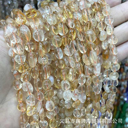 8-10mm natural stone loose beads amethyst agate straight hole gravel diy jewelry accessories amorphous beads