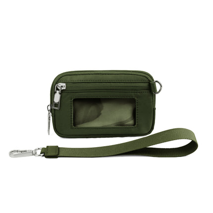 In stock Amazon lulu same multi-functional fashion women's wrist bag portable simple bank card mini coin purse