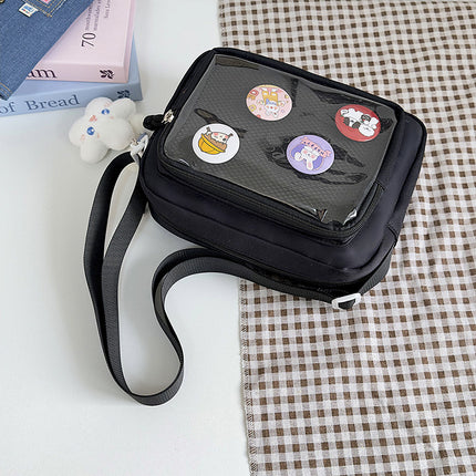 Japanese Girl Ins Transparent Pain Bag Snack Shoulder Crossbody Bag Women's All-match Casual Mobile Phone Small Bag
