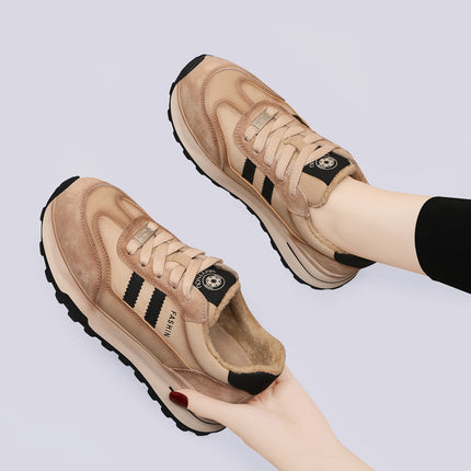 (Out-Of-Stock Items Cannot Be Replenished) Versatile Dad Sneakers Running Shoes New Autumn and Winter Models Lightweight Breathable Thick-Soled Sports Casual Shoes