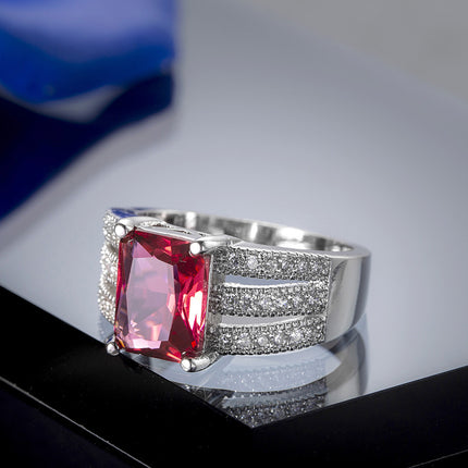 Cross-border luxury personality accessories zircon ring Europe and the United States foreign trade wholesale best selling ladies ring r7772