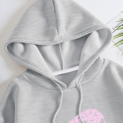 Fashion Joker Hoodie College Style Cute Donut Print