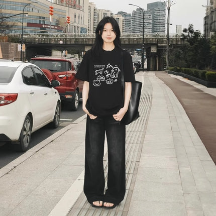 White Short-Sleeve T-Shirt for Women 2026 New Style Pure Cotton Half-Sleeve Loose Summer Base Layer Niche Design Top
