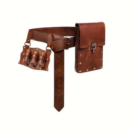 Amazon Hot Selling Steampunk Phone Bag Medieval Renaissance Role Playing Accessories Sport Fanny Pack