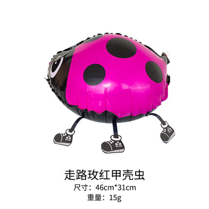 Walking animal balloon online celebrity cartoon walking pig balloon night market stall push aluminum film balloon wholesale