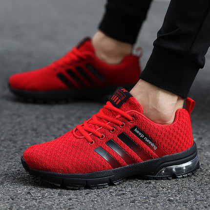 Cross-border Men's Shoes New Air Cushioned Flying Weaving Sneakers Men's Autumn Large Size Casual Shoes 2022 Spring and Autumn Trendy Men's Shoes