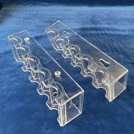 5 transparent thick material with lock chip rack tray storage box can hold 39/40/43/45/50mm chips