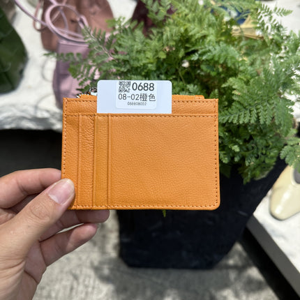 Double-sided Driver's License Multi-card Slot Genuine Leather Zipper Card Bag Top Layer Cowhide Men's Thickened Light Luxury Women's Small Coin Purse Case