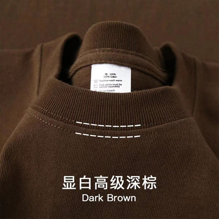 Pure white 250g pure cotton heavy thick opaque short sleeve men's light gray loose casual bottoming shirt top T-shirt